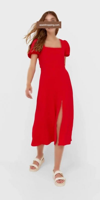 stradivarius-midi-dress-with-low-cut-back-2-768x1270