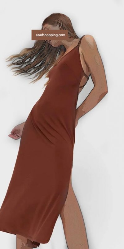 stradivarius-woman-brown-dress-2-768x1270